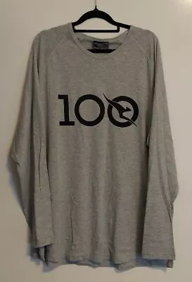 Qantas 100th Anniversary Business Class Pyjama Top  Size L/XL Long Sleeve Grey • $24.95