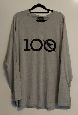 Qantas 100th Anniversary Business Class Pyjama Top  Size M/L Long Sleeve Grey • $24.95