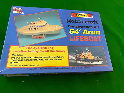 £19.99 • Buy Vintage Match Craft  RNIL LIFEBBOAT 54’ ARUN Match Stick Kit New Unopened Rare