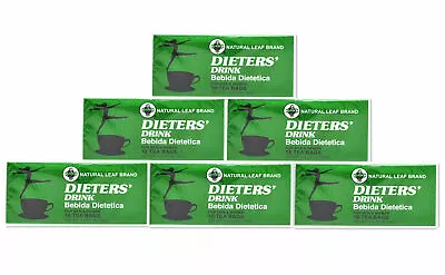 £36.99 • Buy 6 BOXES OF Dieters' Drink Bebida Dietetica Natural Leaf Brand Dieters 108 Bag