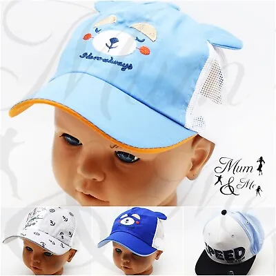 £3.99 • Buy Boys Kids Disney Baseball Cap Summer Sun Hat 52 Cm 54 Cm Toddler Baby Protection