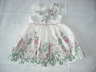 Primark Baby Girls Lovely Floral Spring Summer Party Dress 6-9 Months • £2.99