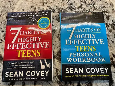 The 7 Habits Of Highly Effective Teens AND Workbook Lot By Sean Covey Paperback • $9.99