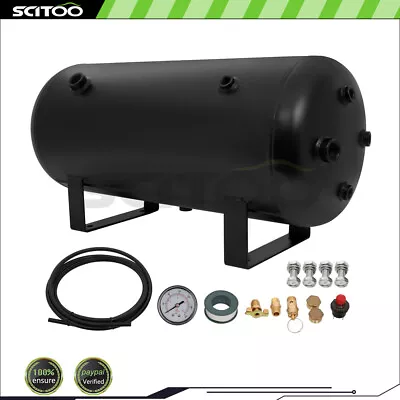 5 Gallon 8 Ports Air Tank Kit With Air Gauge Switch Train Air Horn Suspension • $81.50