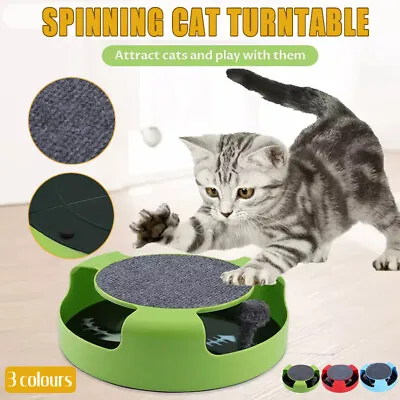 $12.39 • Buy Motion Kitten Cat Toy Catch The Mouse Chase Interactive Cat Training Scratchpad 