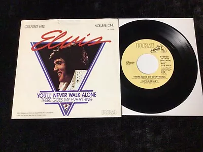 Elvis Presley 45 Promo Pb-13058 You’ll Never Walk Alone/there Goes My Everything • $9.95