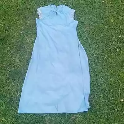 Vintage Antique 1940s Blue Dress Size 13 • $29.14