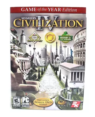 Civilization IV Game Of The Year Edition [BRAND NEW/SEALED] - PC CD-ROM • $44.95