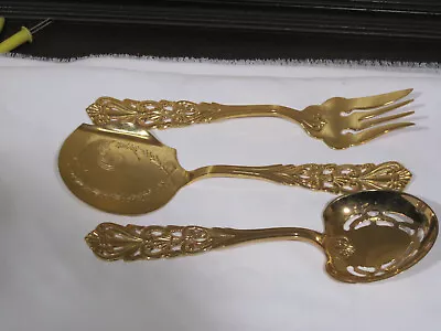 Vintage Italian Gold Plated Serving Flatware Made In Italy Never Used • $30