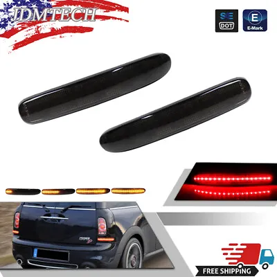 For 08-14 Mini Cooper Clubman R55 Brilliant Smoke LED Tail Brake Light Lamps Kit • $29.99