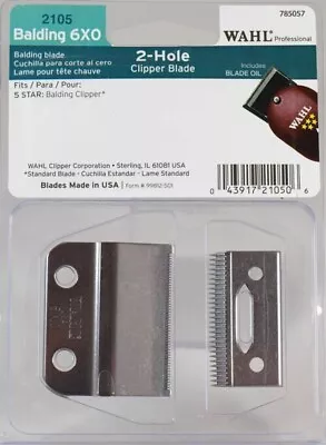 Wahl 2-Hole Clipper Blade WA2105-400 (Balding 6X0) • $49.95