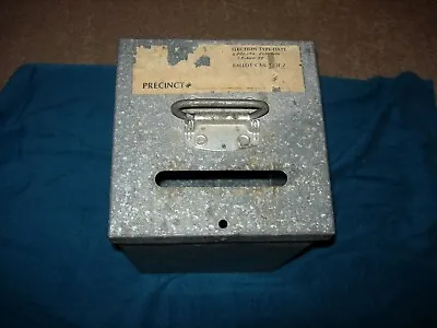 Vintage Ballot Box's Used Until 1988 As Voting Boxes Metal • $79.99