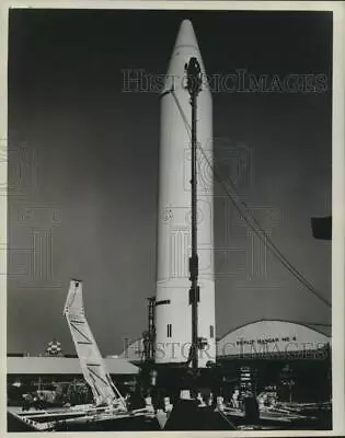 1962 Press Photo Jupiter Missile At Brookley Air Force Base For Testing Alabama • $19.99