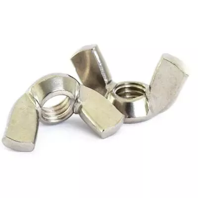 £1.69 • Buy M3 M4 M5 M6 M8 M10 M12 A2 Stainless Steel Wing Nuts Butterfly Nut Din 315