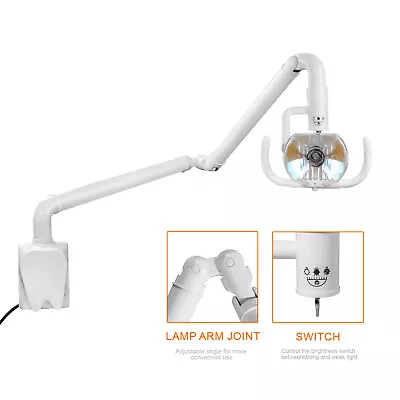 50W Wall-Mounted Dental Medical Exam Light Surgical Shadowless Operation Lamp US • $228.99