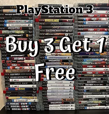 Buy 3 Get 1 FREE📦- Sony PlayStation 3 PS3 Games - Tested & Resurfaced Lot • $6.95