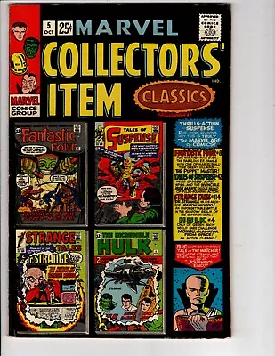 Marvel Collectors Item Classics #5 1966 Silver Age Super-Hero Hulk Iron Man VF • $34.99