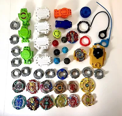 Beyblade Mixed Lot Metal Blades Ripcords Launchers Pre-owned • $5.50