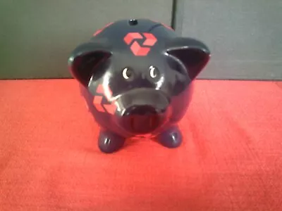 Rare Vintage Natwest Bank Logo Pig Shaped Money Box With Stopper Retro • £3.99