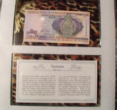 *Most Treasured Banknotes Vanuatu 200 Vatu 1995 P-8 UNC  • $9.62