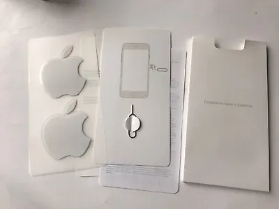 Apple Logo Stickers - Sim Pin - White Card Envelope (from Iphone Se) • £4