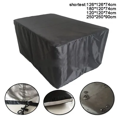 $25.65 • Buy 4 Size Outdoor 210D Oxford Furniture Cover Garden Waterproof Lounge Sofa Cover