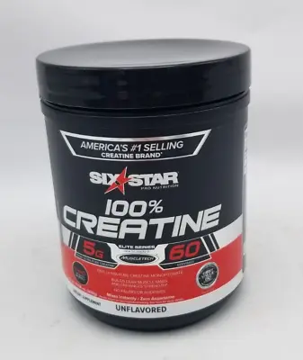 Six Star Pro Nutrition 100% Creatine Unflavored 60 Servings 03/2025^ NEW • $21.99