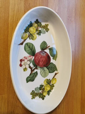 £7.50 • Buy PORTMEIRION POTTERY POMONA OVAL OVEN DISH Morning Apple & Sheba Gooseberries
