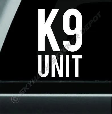 K9 Unit Police Dog Bumper Sticker Vinyl Decal Diesel Car Decal Law Enforcement • $3.32