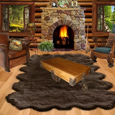 $399.99 • Buy Shag Faux Multi Pelt Sheepskin, Bear Skin, Area Rug Large Pelt Design