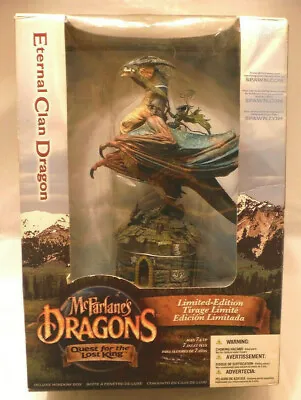 McFarlane's Dragons Eternal Clan Dragon + Rider Box Set Quest For The Lost King • $54.88