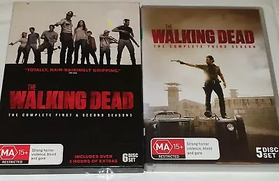 The Walking Dead ~ The Complete First Second & Third Seasons (DVD) 11 Disc Set  • $21.99