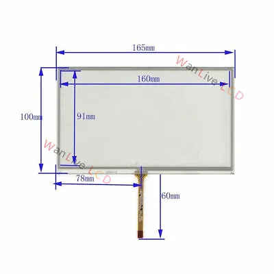 Banel New 7'' Inch Touch Screen Panel Glass DIgitizer For 165MM * 100MM • $15