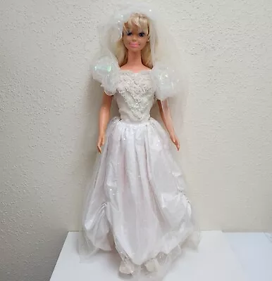 Vintage Barbie Bride My Size 3ft Doll  1992 Mattel Blonde Hair • $69.95