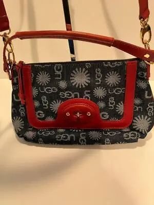 Ugg Denim/Leather Cross Body Handbag - New Without Tag • $65.99