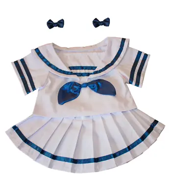 Sailor Girl With Bows Teddy Bear Clothes Outfit To Fit 16  Build A Bear Bears • £12.79