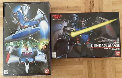 Mobile Suit Gundam 0083 - Two 1/144 Kits (#2 GP02A & #3 GP01-Fb) Bandai'91 • $30