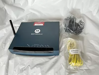 Motorola 3347-02-1022 54 Mbps 4-Port 10/100 Wireless G Router ~ NEW With Cable! • $19.95