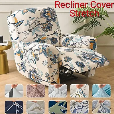 Stretch Recliner Chair Cover Floral For Lazy Boy Recliner Cover Arm Sofa Cover • $6.64