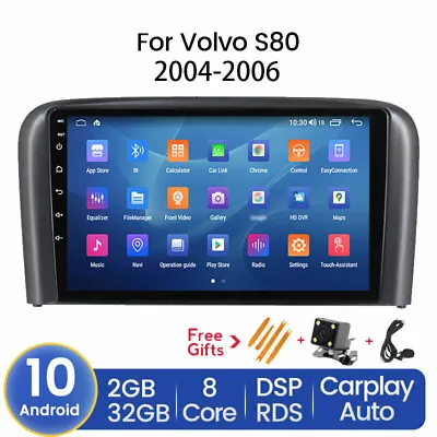 9  Android Car Stereo Radio Carplay GPS Navigation DSP For Volvo S80 2004-2006 • $251.99