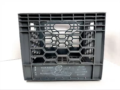 Vintage Guidas Dairy Gray Milk Crate 13X13X 11 Stackable Heavy Duty Plastic 1122 • $14.99