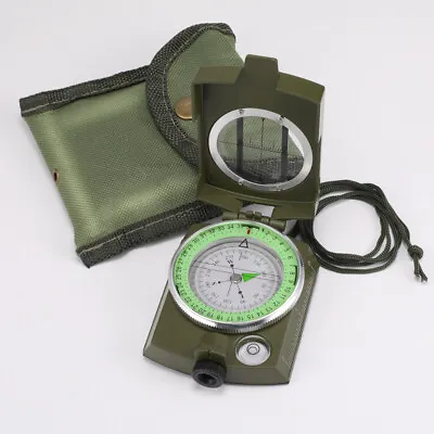 Professional Metal Pocket Military Army Compass Geological For Hiking Camping US • $14.09