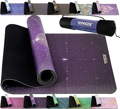 Yoga Mat Thick By RDX Exercise Mat Workout Mat Fitness Mat Pilates 6MM • £28.99