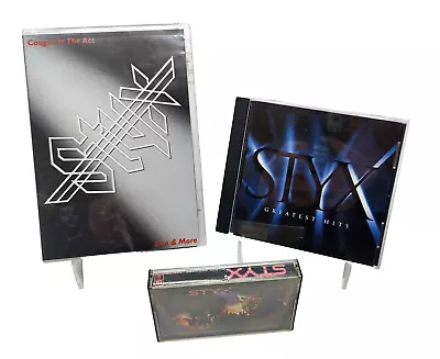 Styx Lot Of 3: Greatest Hits-CD/Caught In The Act-DVD/Kilroy Was Here-Cassette • $11.99