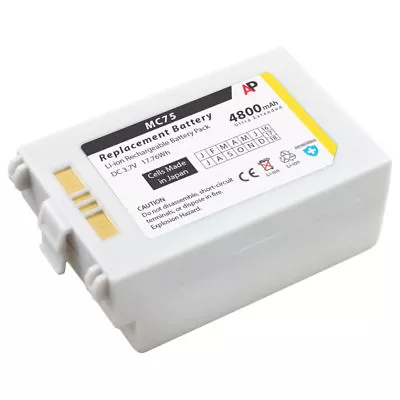 Replacement Battery: Motorola/Symbol MC75 Series. 4800mAh White Ultra Extended • $64