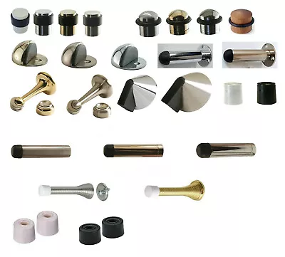 £10.49 • Buy Quality Door Stopper Gold/Silver/Satin/Rubber/Brass/Large/Long/Chrome Doorstop