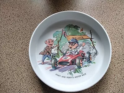 £9.50 • Buy Vintage 1960s Pinky And Perky Motor Race  Melaware Bowl  Very Rare