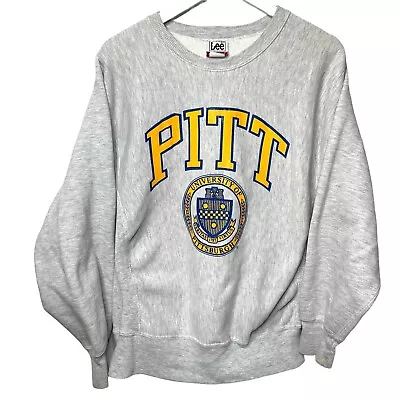 LEE Cross Grain Vintage PITT University Of Pittsburgh Vintage Sweatshirt Large • $38.23