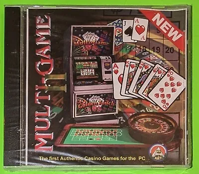 New Multi-Game First Authentic Casino PC Games AGT 1998 Poker Blackjack Roulette • $11.96
