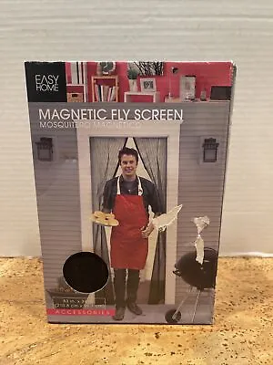 Magnetic Fly Screen Easy Home( 83 In X 39 In ) New In Box • $7.64